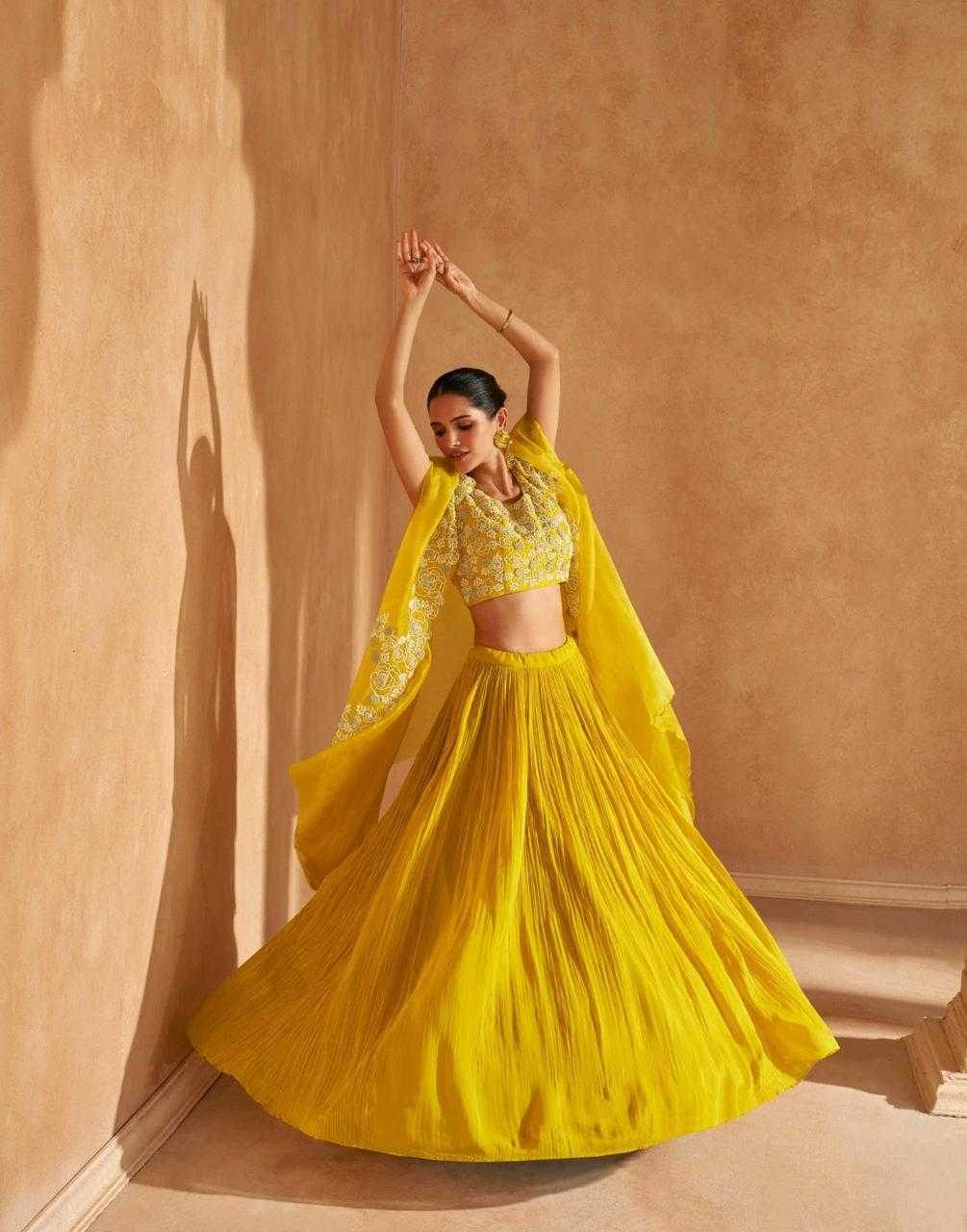 Chinon Silk Designer Silk Dresses Handwork Suit - MYLUXURY LANE ENTERPRISE